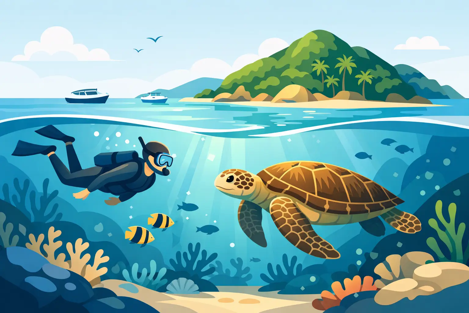 Sea Turtle Snorkelling Experience in Tenggol