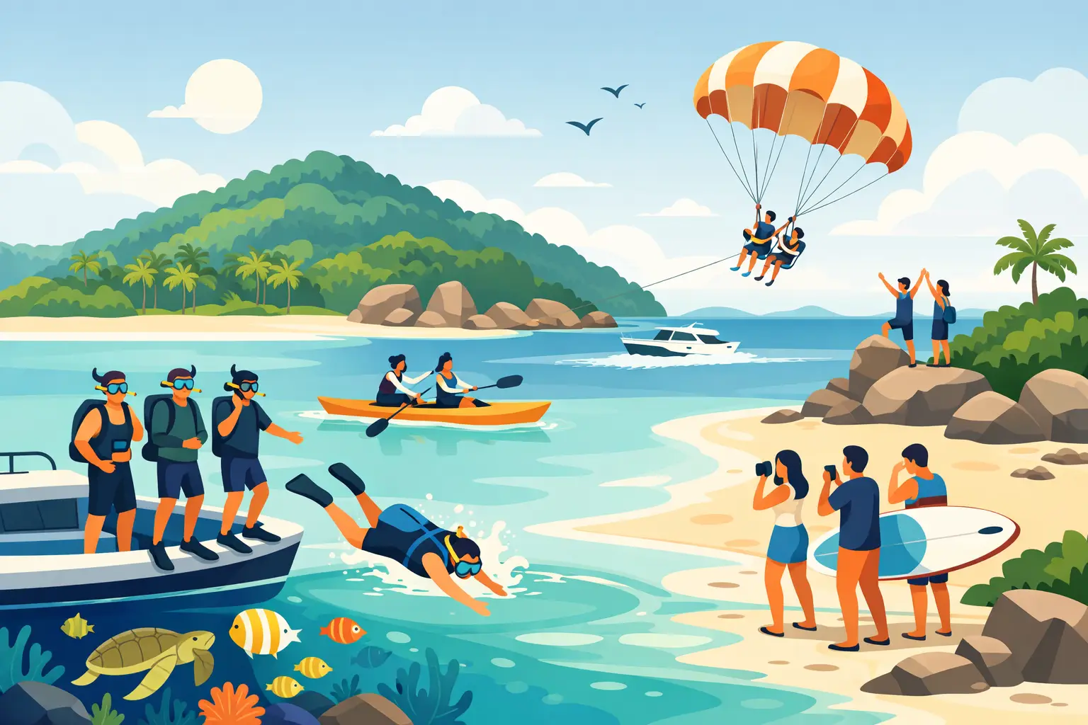 Best Island Activities for Groups in Tenggol