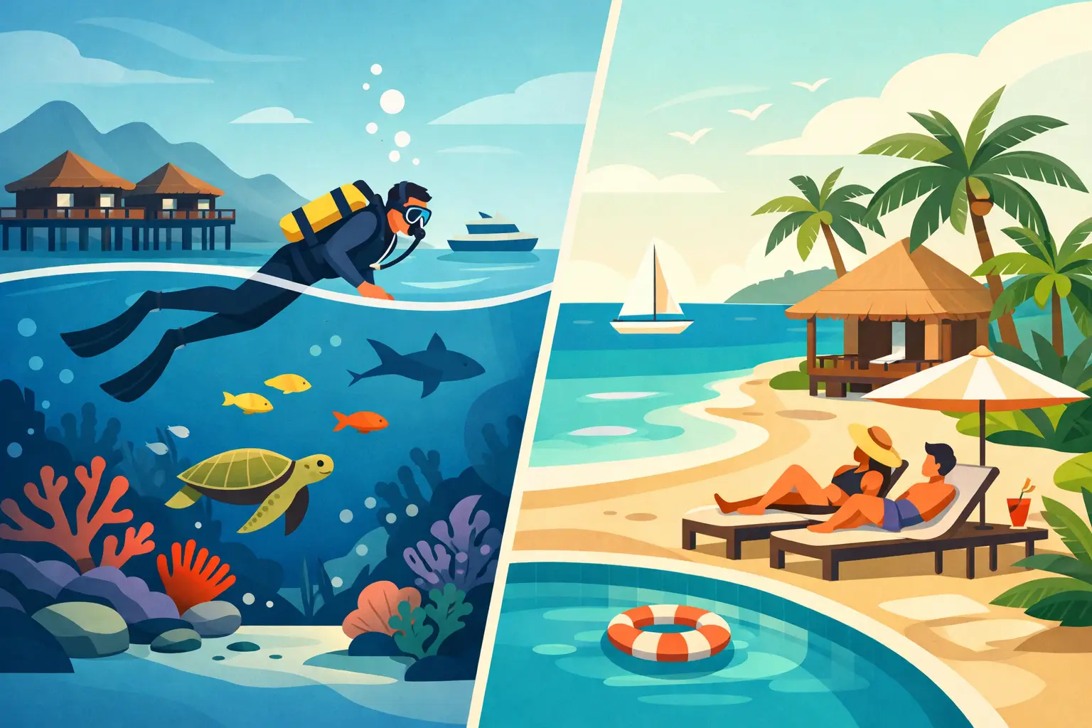 Dive Resort vs Beach Resort: Which Stay Suits You?